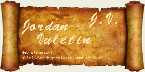 Jordan Vuletin vizit kartica